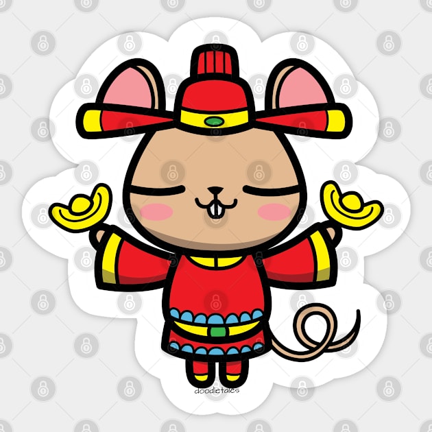 Chinese new year 2020 shirt 6B Sticker by doodletales